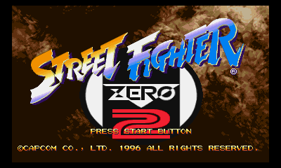 Street Fighter Zero 2 Title Screen